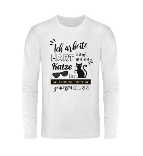Ich arbeite hart...  - Unisex Langarmshirt Im Angebot