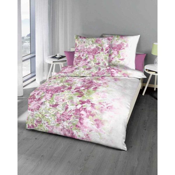 Kaeppel Mako Satin Bettwäsche Blumen Wild Paradise Im Angebot