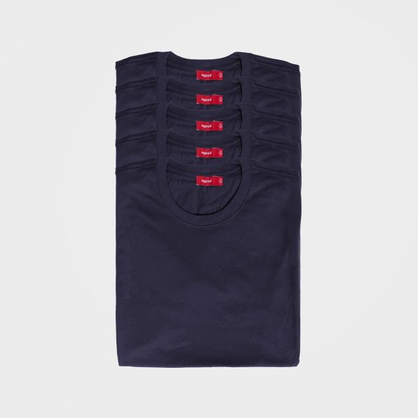 5 Pack | Men’s T-Shirts, Recycled Cotton, Midnight Schn?ppchen