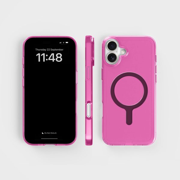 Tinted-Pink Clear Phone Case with Black MagSafe & FREE Cable | CLRPRTCT™ Im Angebot – Bild 2