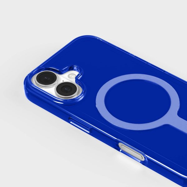 Tinted-Cobalt Blue Clear Phone Case with White MagSafe & FREE Cable | CLRPRTCT™ Online – Bild 3