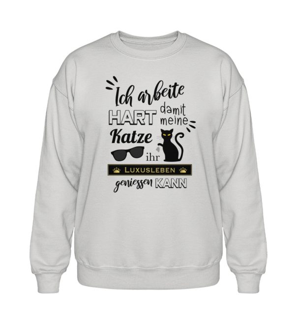 Ich arbeite hart... Heavy Blend Sweatshirt Verkauf – Bild 3