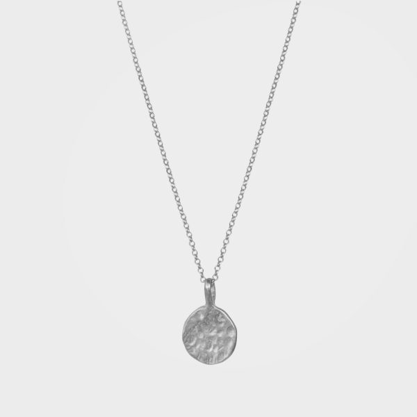 Organic Moon Pendant Necklace, Daira -  Silver | By Lunar James Verkauf
