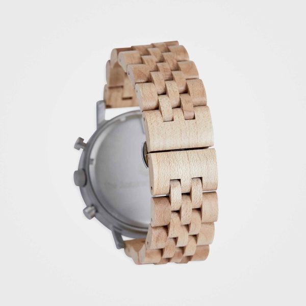 Eco-Friendly Chronograph Watch For Men: The White Cedar Online-Verkauf – Bild 3