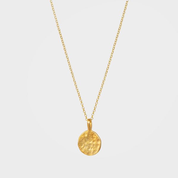 Organic Moon Pendant Necklace, Daira - Gold | By Lunar James Verkauf