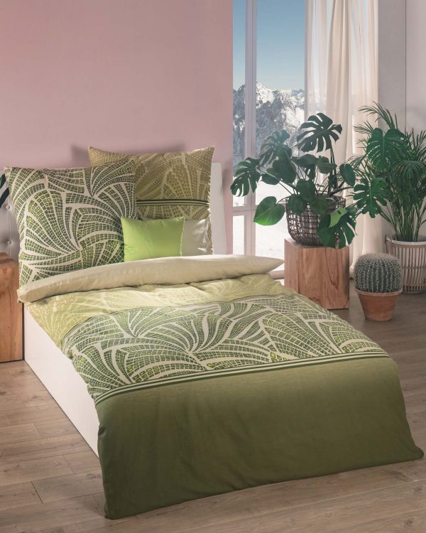 Kaeppel Biber Bettwäsche Seashell Khaki Topas Im Angebot