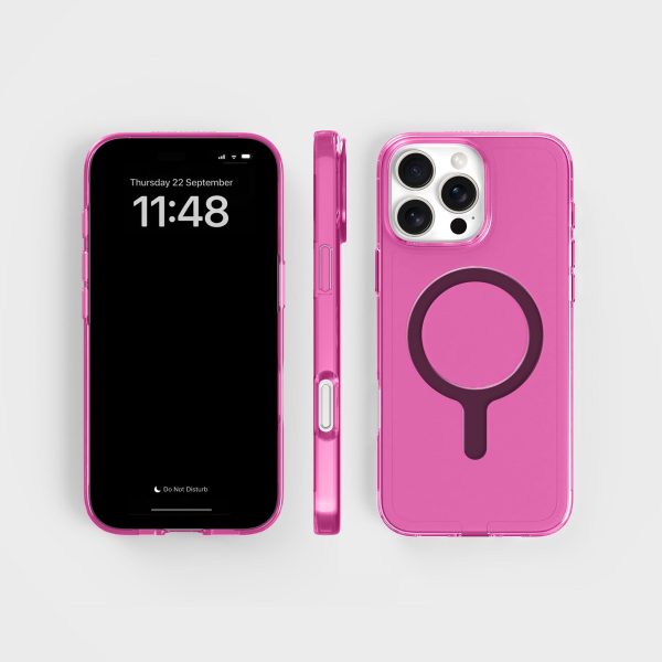 Tinted-Pink Clear Phone Case with Black MagSafe & FREE Cable | CLRPRTCT™ Im Angebot – Bild 5