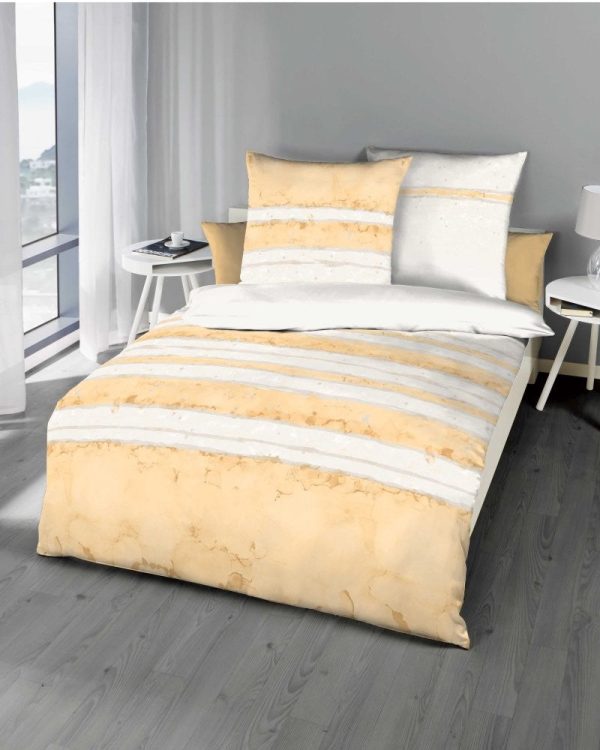 Kaeppel Mako Satin Bettwäsche Gestreift Aquarello Verkauf – Bild 2