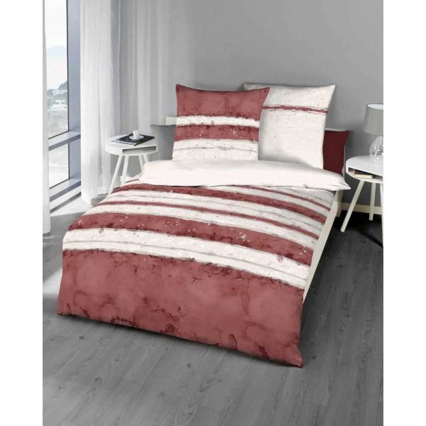 Kaeppel Mako Satin Bettwäsche Gestreift Aquarello Verkauf – Bild 4