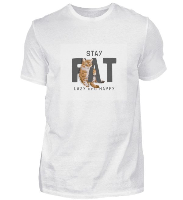 Stay fat lazy and happy  - Herren Premiumshirt Angebot – Bild 5