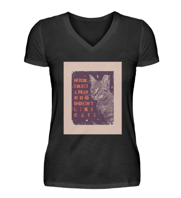 Never trust a man  - V-Neck Damenshirt Angebot