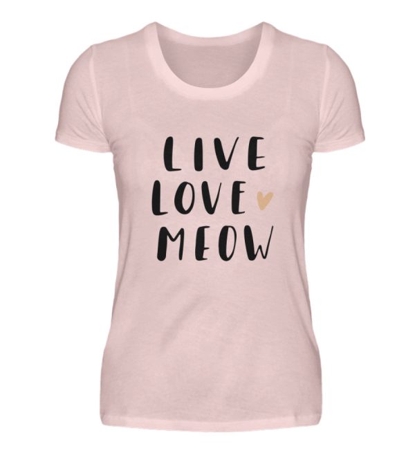 Live Love Meow  - Damen Premiumshirt Online-Verkauf