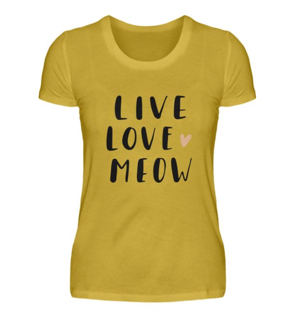 Live Love Meow  - Damen Premiumshirt Online-Verkauf – Bild 3