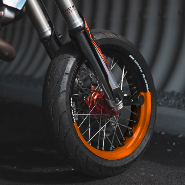 Chrome 50 50 Supermoto Wheel Graphics - 2 Color Wheel Wrap Rabatt – Bild 2