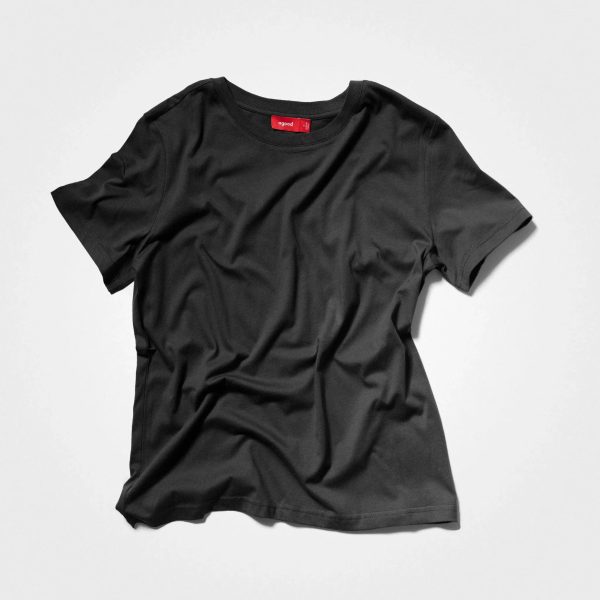 Women’s Recycled Cotton T-Shirt, Black Verkauf – Bild 2