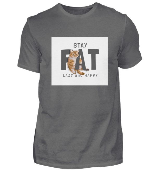 Stay fat lazy and happy  - Herren Premiumshirt Angebot – Bild 2