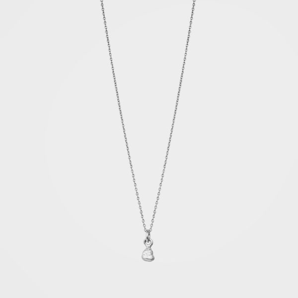 Organic Teardrop Necklace, Tara -  Silver | By Lunar James Im Angebot