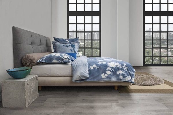 HnL Twill Bettwäsche Essex Blumen Blau Zu verkaufen – Bild 4