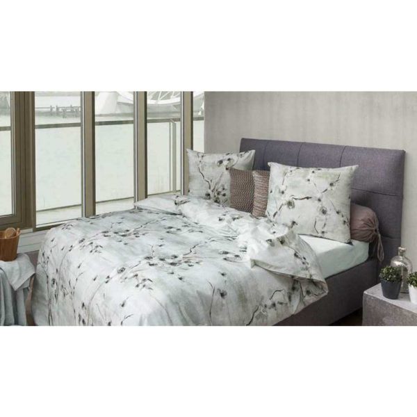 HnL Baumwolle Bettwäsche Nena 135x200 + 80x80 cm Grün Online-Verkauf