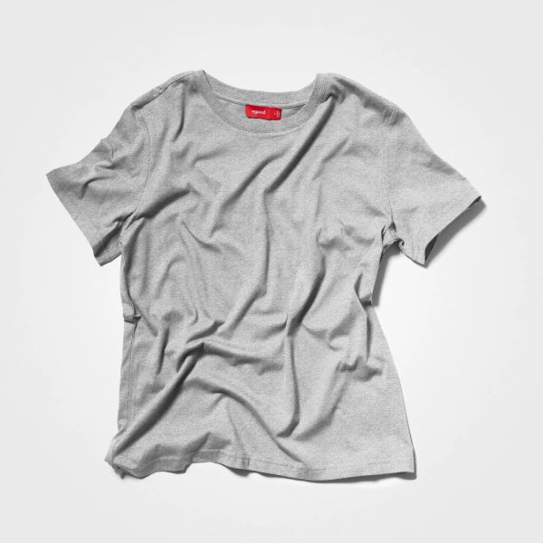 5 Pack | Women’s T-Shirts, Recycled Cotton, Heather Grey Jetzt online – Bild 4