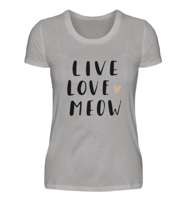 Live Love Meow  - Damen Premiumshirt Online-Verkauf – Bild 2