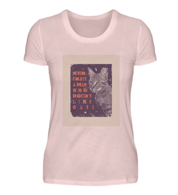 Never trust a man  - Damen Premiumshirt Im Angebot