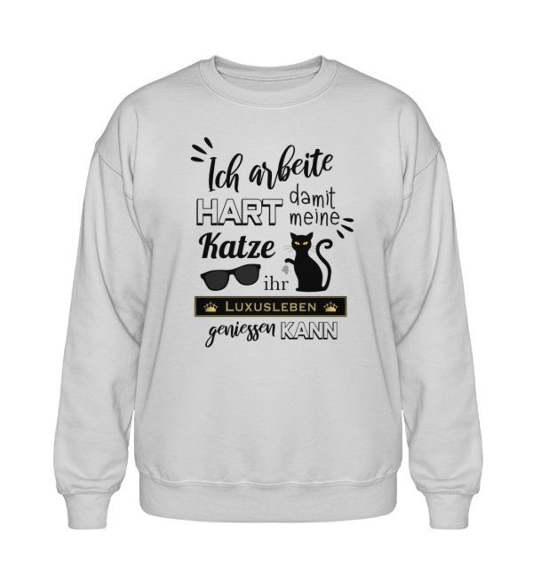 Ich arbeite hart... Heavy Blend Sweatshirt Verkauf – Bild 2