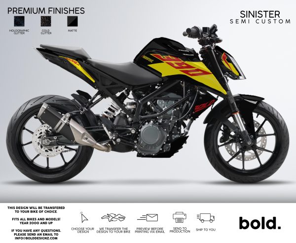 SINISTER - KTM DUKE Graphics kit Zu verkaufen