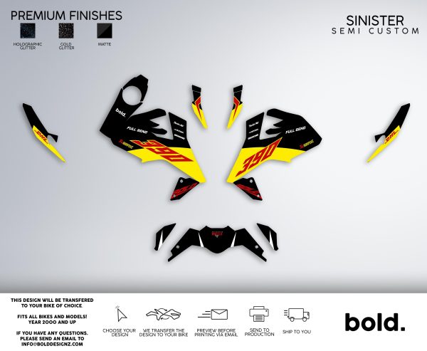 SINISTER - KTM DUKE Graphics kit Zu verkaufen – Bild 2