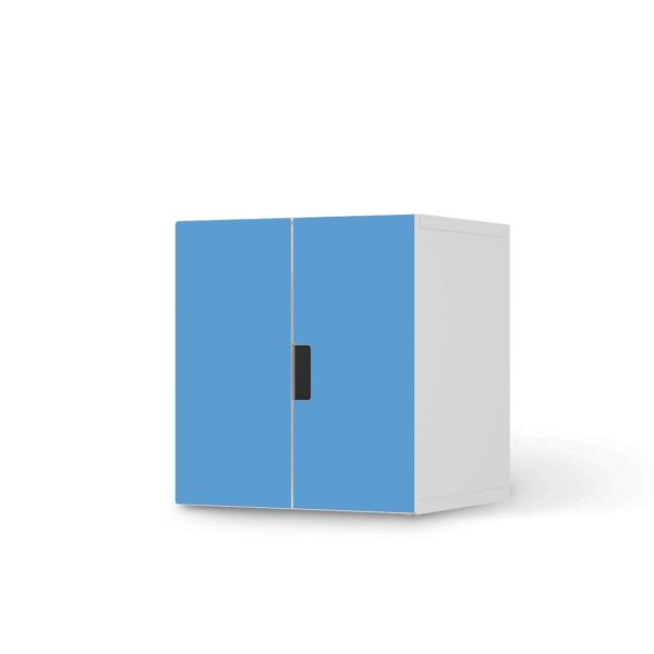 Selbstklebende Folie IKEA Stuva   Malad Schrank - 2 kleine Türen - Design: Blau Light Rabatt