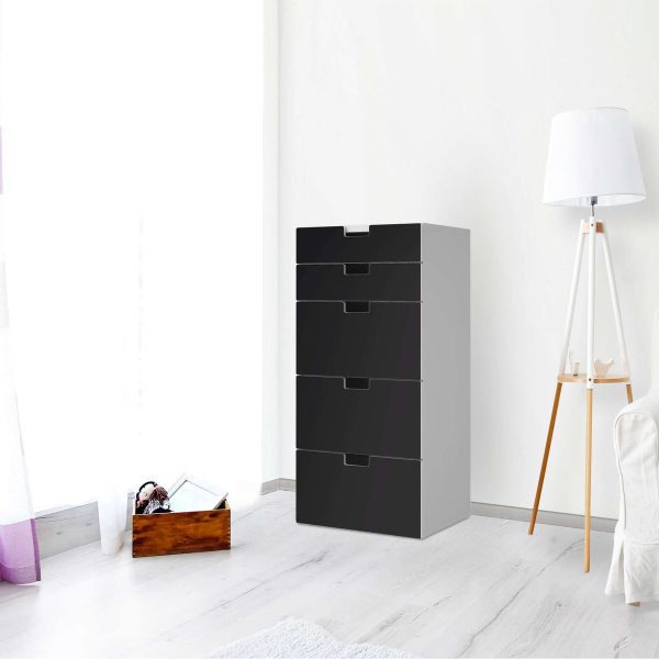 Möbel Klebefolie IKEA Stuva   Malad Kommode - 5 Schubladen - Design: Schwarz Im Angebot – Bild 2