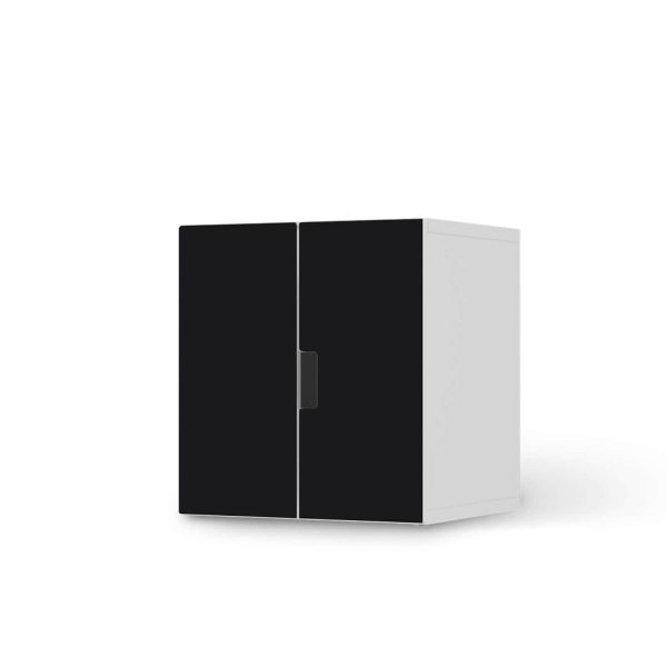 Selbstklebende Folie IKEA Stuva   Malad Schrank - 2 kleine Türen - Design: Schwarz Rabatt