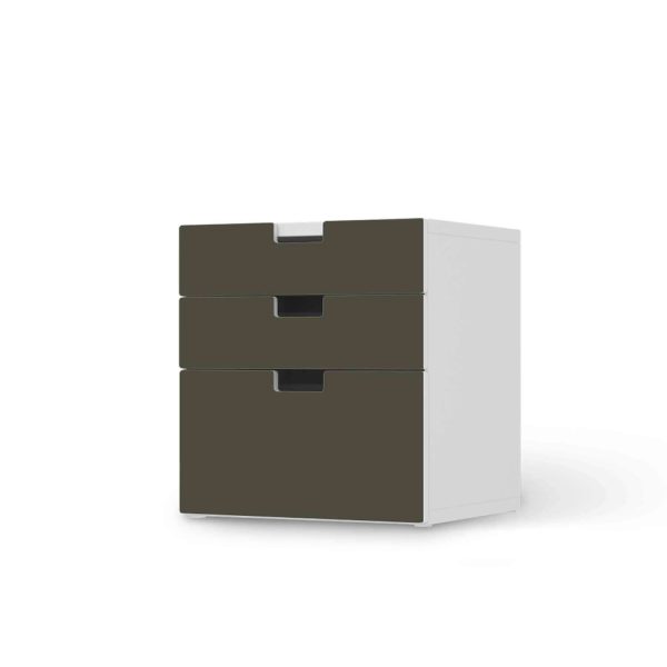 Folie für Möbel IKEA Stuva   Malad Kommode - 3 Schubladen - Design: Braungrau Dark Rabatt