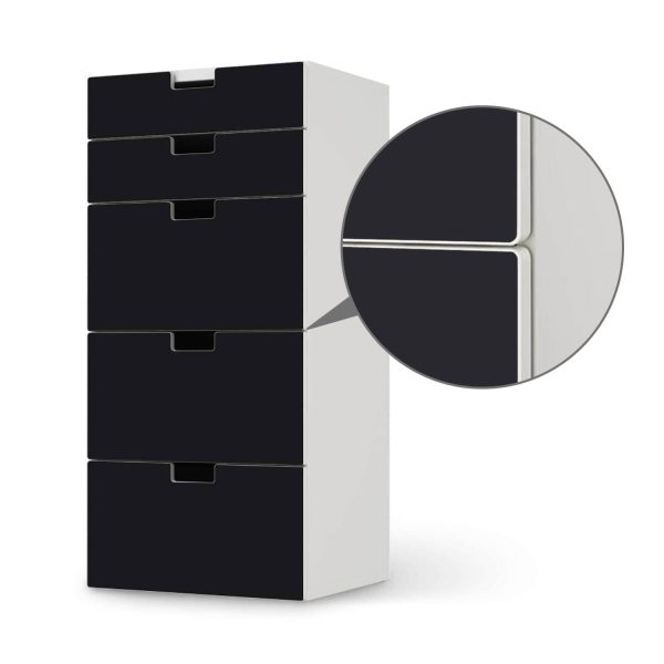 Möbel Klebefolie IKEA Stuva   Malad Kommode - 5 Schubladen - Design: Schwarz Im Angebot – Bild 5