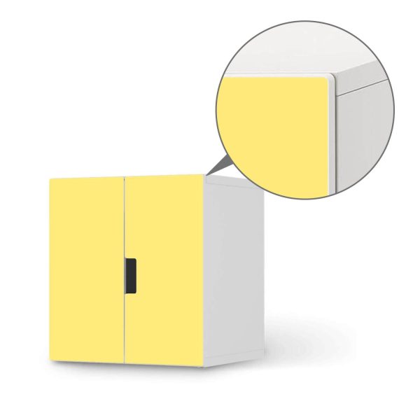 Selbstklebende Folie IKEA Stuva   Malad Schrank - 2 kleine Türen - Design: Gelb Light Angebot – Bild 5