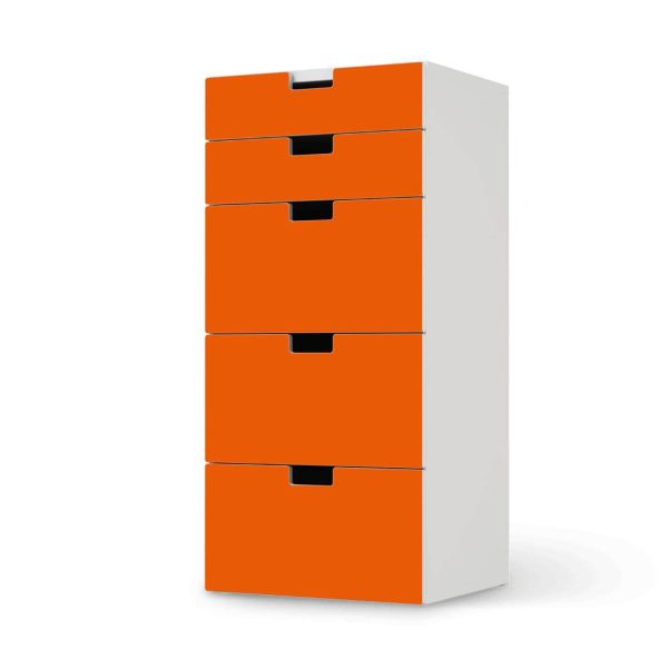 Möbel Klebefolie IKEA Stuva   Malad Kommode - 5 Schubladen - Design: Orange Dark Zu verkaufen