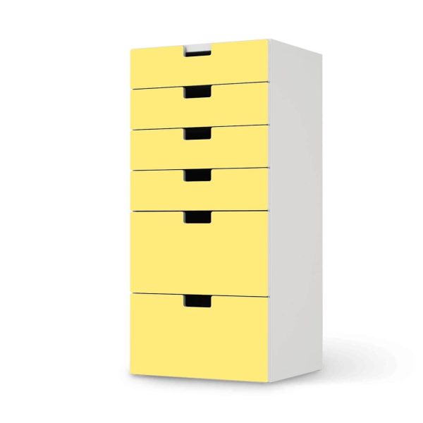 Klebefolie für Möbel IKEA Stuva   Malad Kommode - 6 Schubladen - Design: Gelb Light Angebot
