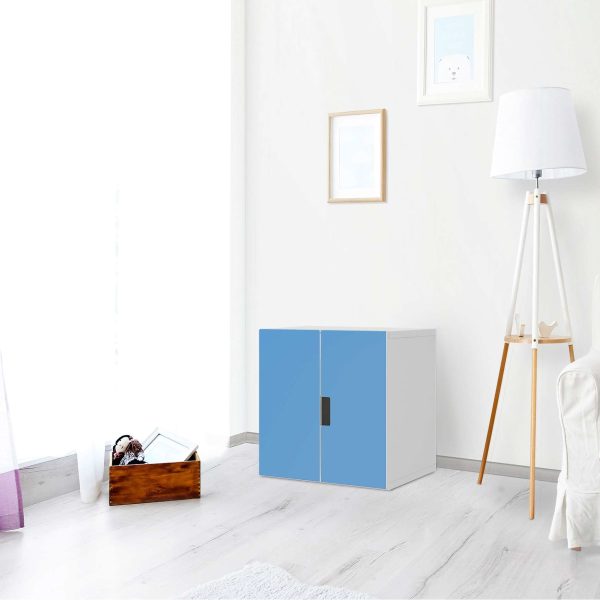 Selbstklebende Folie IKEA Stuva   Malad Schrank - 2 kleine Türen - Design: Blau Light Rabatt – Bild 2