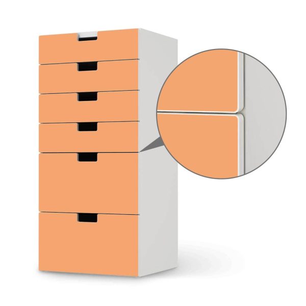 Klebefolie für Möbel IKEA Stuva   Malad Kommode - 6 Schubladen - Design: Orange Light Online-Verkauf – Bild 5
