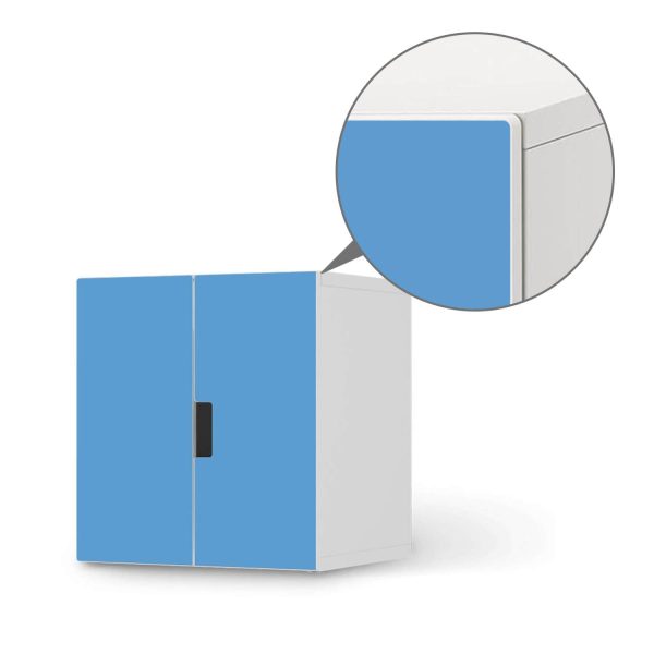 Selbstklebende Folie IKEA Stuva   Malad Schrank - 2 kleine Türen - Design: Blau Light Rabatt – Bild 5