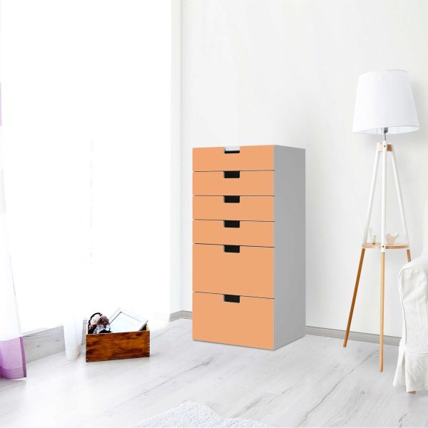 Klebefolie für Möbel IKEA Stuva   Malad Kommode - 6 Schubladen - Design: Orange Light Online-Verkauf – Bild 2