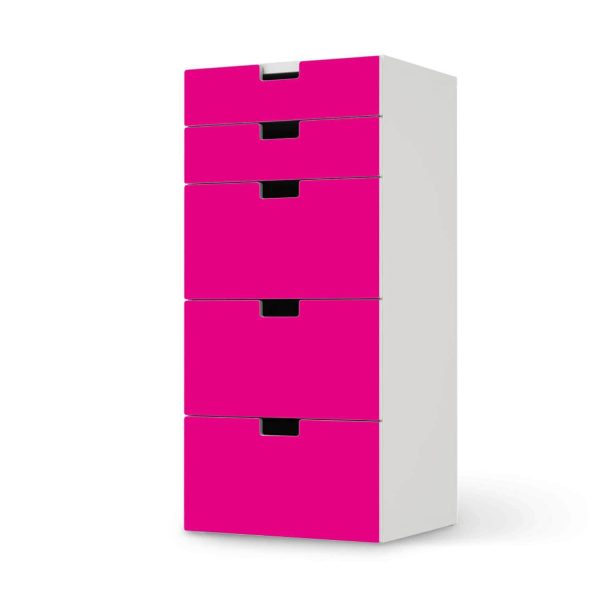 Möbel Klebefolie IKEA Stuva   Malad Kommode - 5 Schubladen - Design: Pink Dark Online-Verkauf