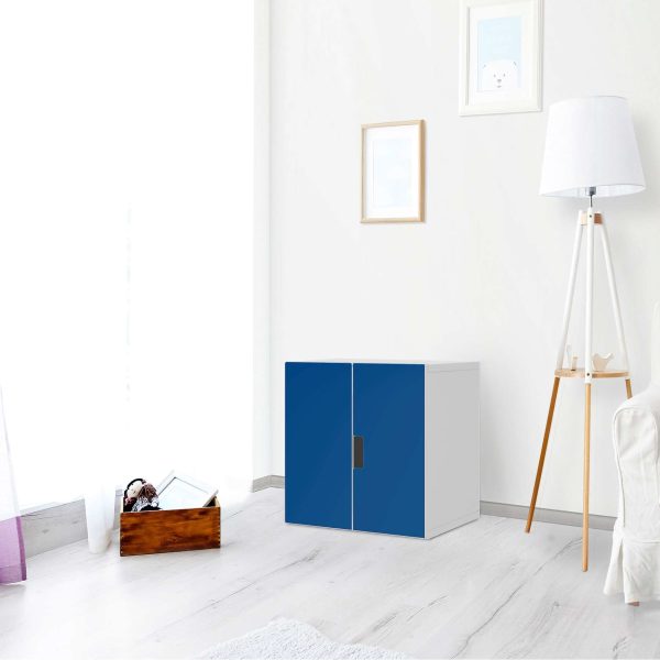 Selbstklebende Folie IKEA Stuva   Malad Schrank - 2 kleine Türen - Design: Blau Dark Schn?ppchen – Bild 2