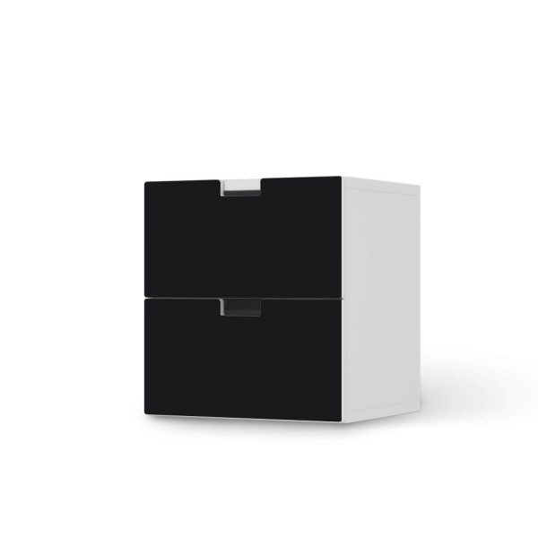 Klebefolie für Möbel IKEA Stuva   Malad Kommode - 2 Schubladen - Design: Schwarz Im Angebot