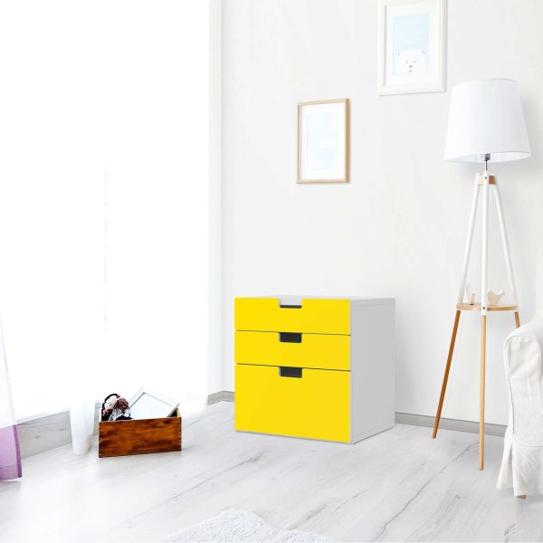 Folie für Möbel IKEA Stuva   Malad Kommode - 3 Schubladen - Design: Gelb Dark Im Angebot – Bild 2