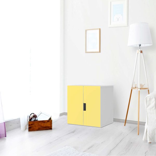 Selbstklebende Folie IKEA Stuva   Malad Schrank - 2 kleine Türen - Design: Gelb Light Angebot – Bild 2
