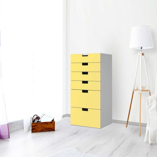 Klebefolie für Möbel IKEA Stuva   Malad Kommode - 6 Schubladen - Design: Gelb Light Angebot – Bild 2