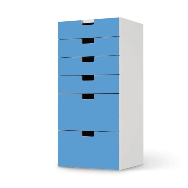 Klebefolie für Möbel IKEA Stuva   Malad Kommode - 6 Schubladen - Design: Blau Light Rabatt
