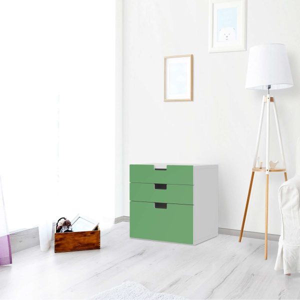 Folie für Möbel IKEA Stuva   Malad Kommode - 3 Schubladen - Design: Grün Light Zu verkaufen – Bild 2