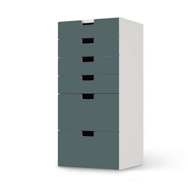 Klebefolie für Möbel IKEA Stuva   Malad Kommode - 6 Schubladen - Design: Blaugrau Light Rabatt